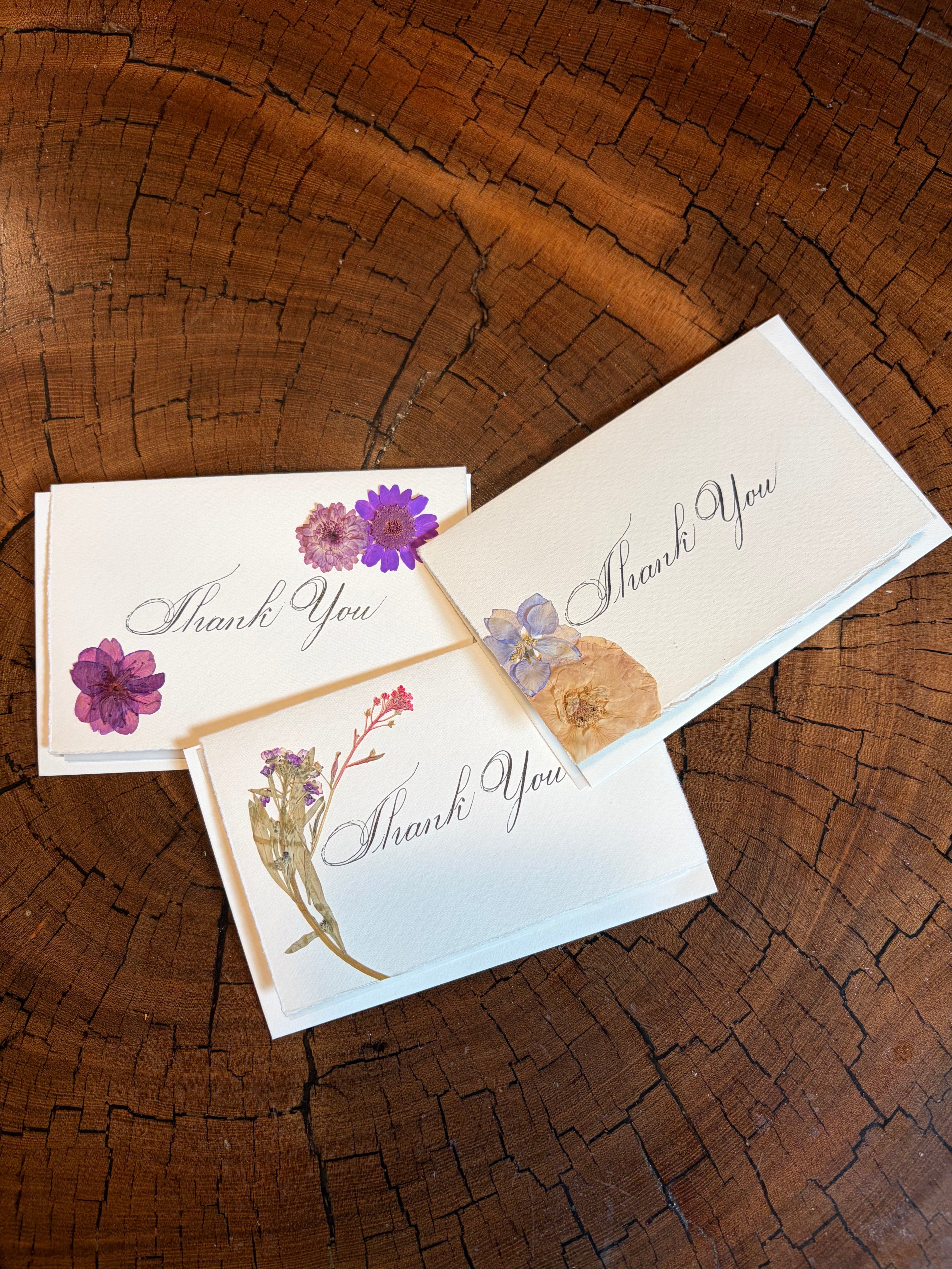 Calligraphy Thank You cards