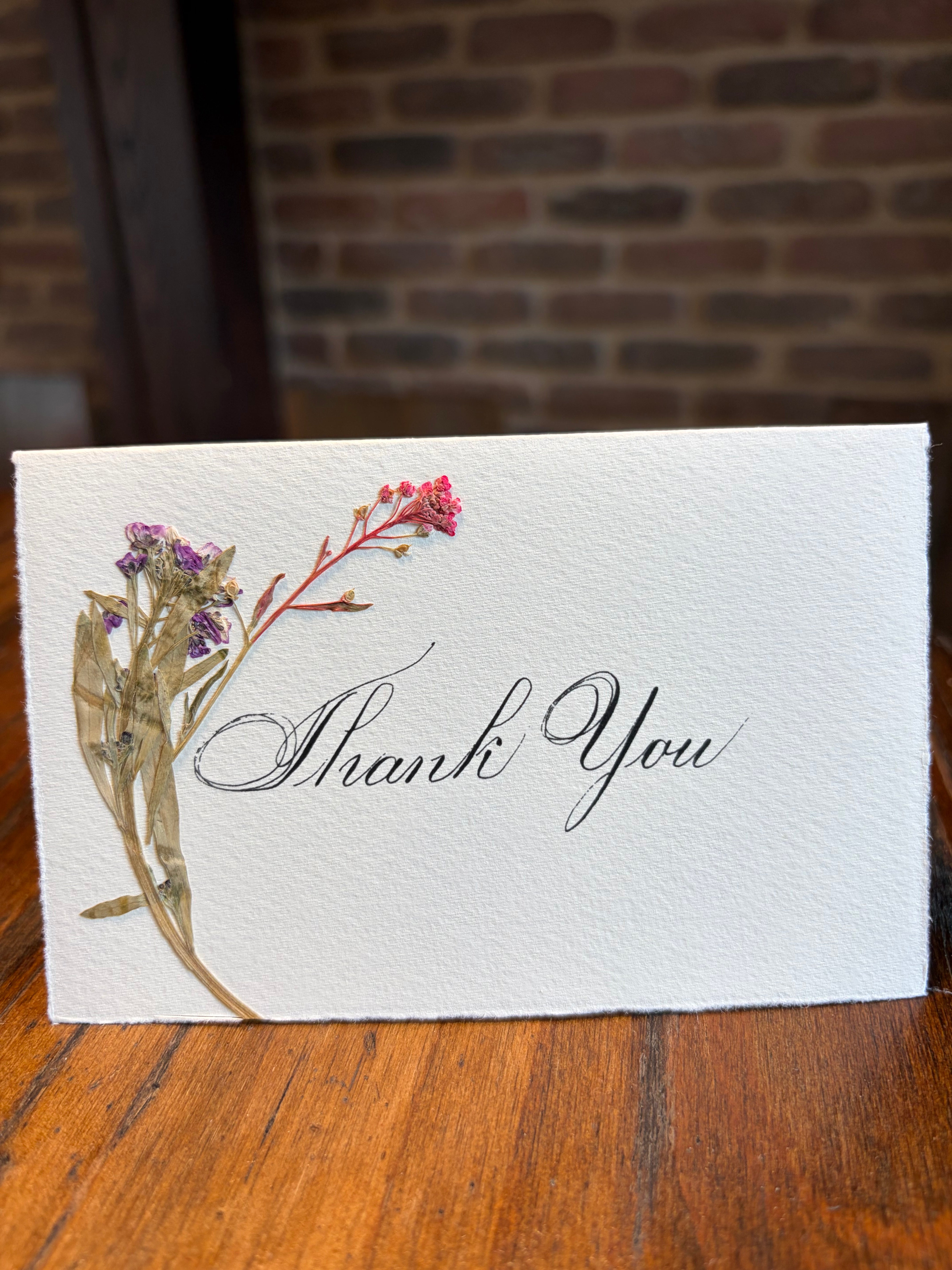 Calligraphy Thank You cards